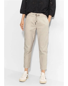 Брюки 7/8, средняя талия, бежевый Cecil