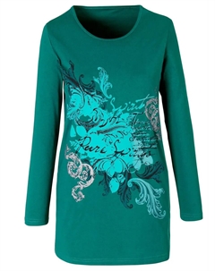 Длинная рубашка "Long Shirt", зеленый Classic basics