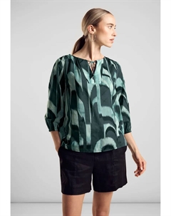 Туника из чистого хлопка, зеленый Street one