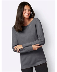 Вязаный свитер "свитер с длинными рукавами", антрацит Classic basics