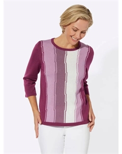 Свитер с короткими рукавами "Пуловер", цвет Malve-Gemustert Classic basics