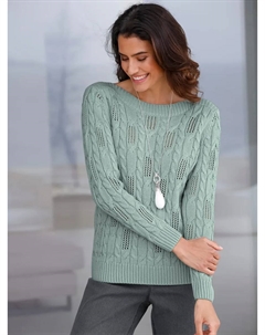 Вдохновение Вязаный свитер "Пуловер", мятный Inspirationen