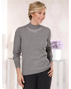 Классический вязаный свитер "Пуловер", цвет Grau-Meliert Classic