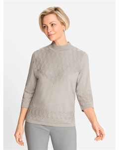 Классический свитер с рукавами 3/4 "Пуловер", серый Classic