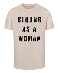 Футболка " Unisex WD — Футболка Strong As A Woman с круглым вырезом", розовый Merchcode