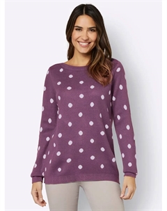 Жаккардовый свитер "Пуловер", цвет Violett-Ecru-Getupft Classic basics