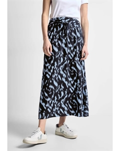 Юбка макси с тканевым поясом, синий Cecil