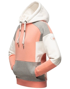 Толстовка с капюшоном Baby Kitten, игривая женская толстовка с колор-блоками, цвет Orange Navahoo