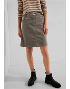 Мини-юбка, однотонная, коричневый Cecil