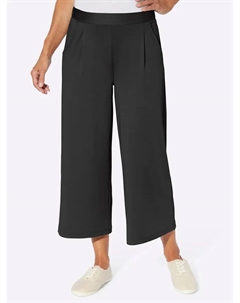 Классические базовые брюки-кюлоты, черный Classic basics