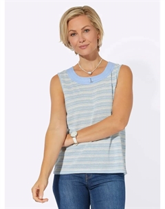 Топ-рубашка, цвет Eisblau-Weiß-Geringelt Classic basics