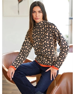 Вязаный свитер "Пуловер", черный Heine