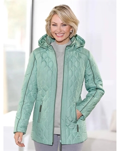 Стеганая куртка с капюшоном, мятный Classic basics