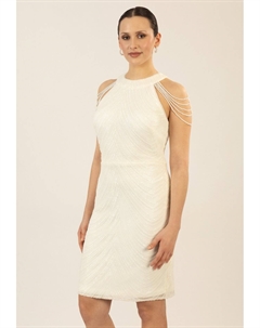 Коктейльное/вечернее платье KURZES PAILLETTEN, белый Apart