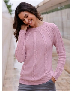 Вдохновение Вязаный свитер "Пуловер", цвет Rosé Inspirationen