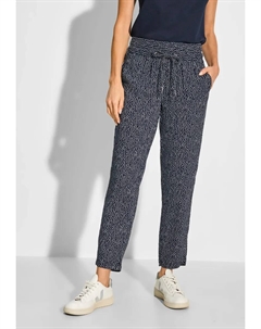 Брюки 7/8 на кулиске, синий Cecil