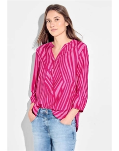 Блуза с длинными рукавами и планкой с пуговицами, розовый Cecil