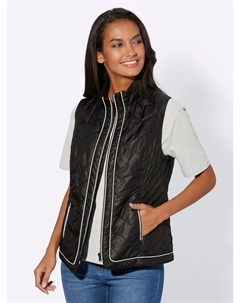 Повседневный образ стеганый жилет, черный Casual looks