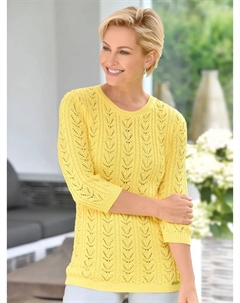 Повседневный образ Свитер с рукавами 3/4 "Пуловер", цвет Zitrone Casual looks