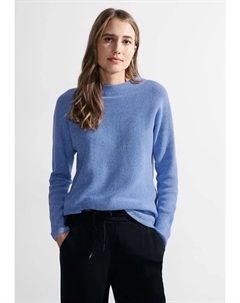 Свитер с воротником стойкой, с воротником стойкой, цвет Water Blue Cecil