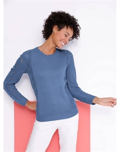 Вязаный свитер "свитер с длинными рукавами", синий Classic basics