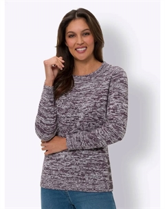 Вязаный свитер "свитер с длинными рукавами", цвет Traube-Ecru-Meliert Classic basics