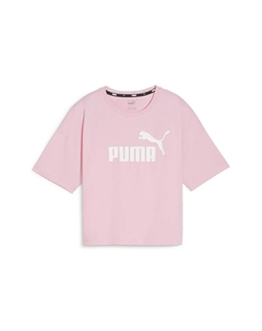 Укороченный топ "Укороченная женская футболка с логотипом Essentials", цвет Pink Lilac Puma