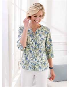 Блузка с принтом, синий Classic basics