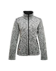 DEPROC Активная вязаная флисовая куртка "WILLMORE MELANGE WOMEN", элегантного вида, серый Deproc active