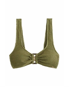 Верх бикини REGULAR FIT - HARDWARE CROP, зеленый Next