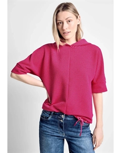 Толстовка из мягкой смеси хлопка, розовый Cecil