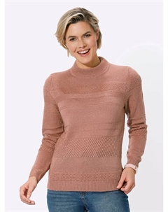 Свитер с воротником стойкой "Пуловер", цвет Rosenholz Classic basics