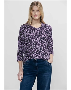 Рубашка с рукавом 3/4 из мягкой смеси хлопка, синий Cecil