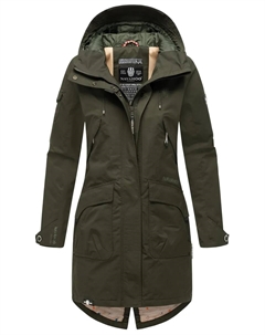Уличная куртка "Pfefferschote", с капюшоном, современная женская переходная куртка с капюшоном, зеленый Navahoo