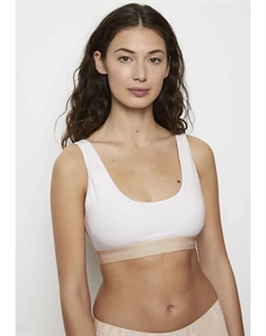 Бюстье "ESSENTIALS" с поясом с логотипом, белый Marc o'polo