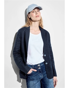 Короткий пиджак с воротником с лацканами, синий Cecil