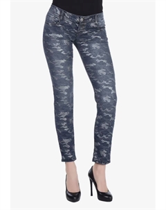 Брюки 7/8 повседневного камуфляжного кроя, облегающего кроя, цвет Indigo Cipo&baxx