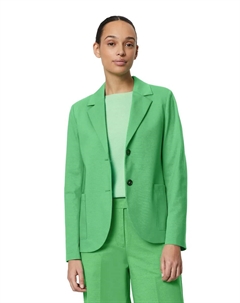 Длинный блейзер, выполненный из материала интерлок, зеленый Marc o'polo