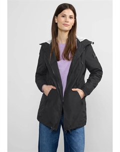 Длинная куртка, с капюшоном, с капюшоном, черный Cecil