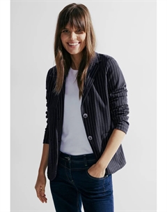 Короткий пиджак в полоску, синий Cecil