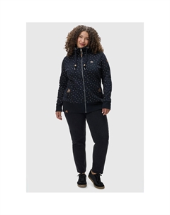 Толстовка с капюшоном "Rylie Print Zip Plus", модная женская кофта с капюшоном на шнурах, черный Ragwear