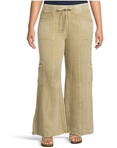 Брюки Rizal Wide Leg, цвет Distress Wash Biscuit Xcvi