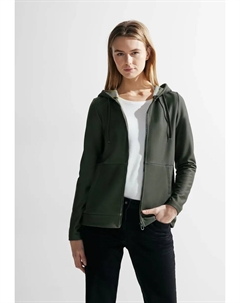 Толстовка, с капюшоном на резинке, хаки Cecil