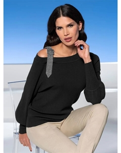 Вязаный свитер "Пуловер", черный Heine