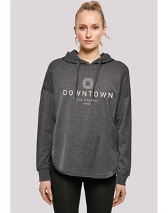 Толстовка "Downtown LA OVERSIZE HOODIE", принт, цвет Charcoal F4nt4stic