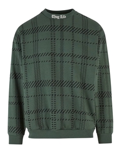 Свитер с круглым вырезом "Пуловер унисекс  Mosch", оливковый Thug life