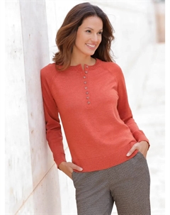 Вдохновение Вязаный свитер "Пуловер", красный Inspirationen