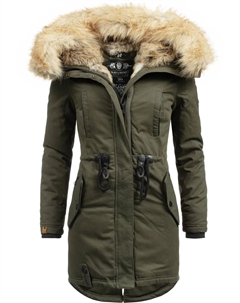 Зимнее пальто "Bombii", стильная женская зимняя парка с капюшоном из искусственного меха, зеленый Navahoo