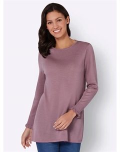 Длинный пуловер "Длинный пуловер", лиловый Classic basics