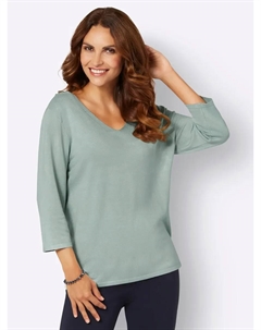 Леди свитер с рукавом 3/4 "Пуловер", мятный Lady